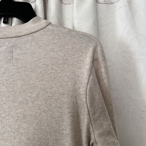 Tonlè Long Sleeve Cotton Minidress In Cream Size Xtra Small - Picture 6 of 13